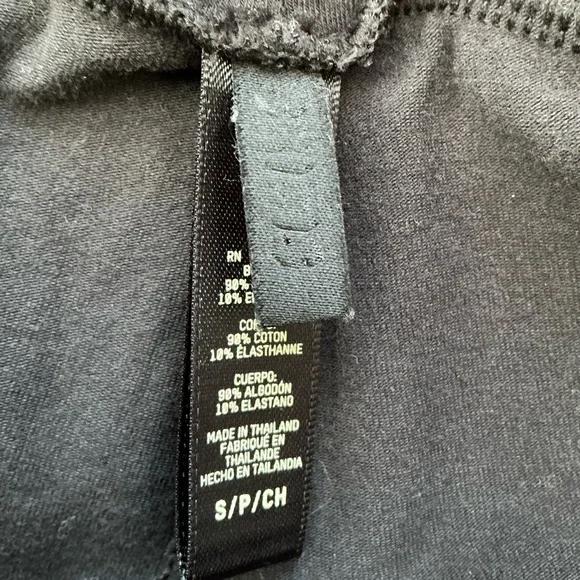 SKIMS Cotton Jersey Foldover Pant | Soot | Size S - Picture 7 of 7